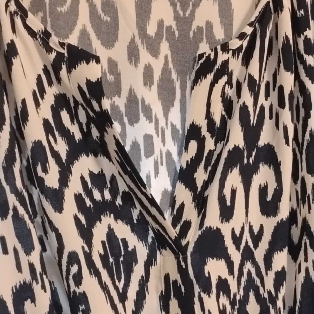 Be by Chetta Sea Breeze V Neck Navy & White Patterned Midi Dress, Size: 2X, NWT - Picture 5 of 13
